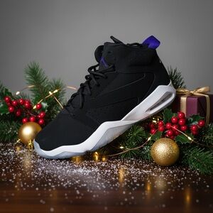 Authentic Jordan Lift Offs Black and White High-Top Sneakers Men size 12